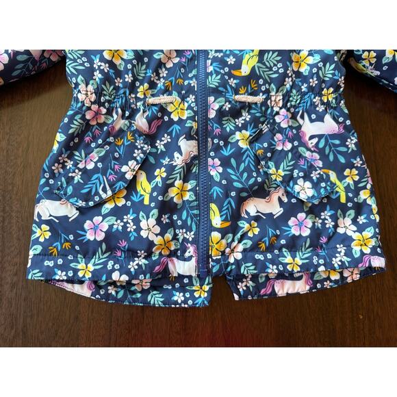 Carter's Lightweight Floral Unicorn Jacket Size 3T - Picture 6 of 6